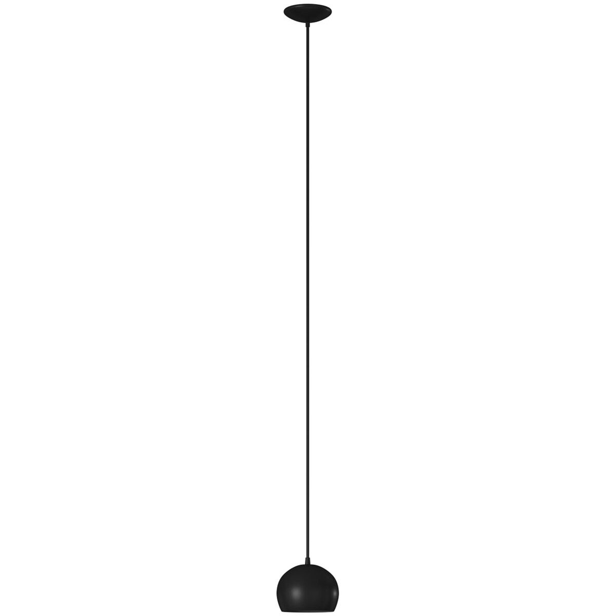 Petto 1 Light 6 inch Black Pendant Ceiling Light