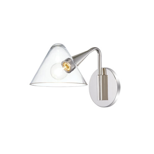 Isabella 1 Light 6.25 inch Polished Nickel Wall Sconce Wall Light