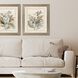 Waterside Collection Sloped Profile Champagne Gold With Dark Wash Framed Art