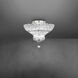 Signature Sterling LED 12 inch Polished Chrome Semi-Flush Mount Ceiling Light, Schonbek Signature