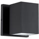 Kubular Wall Sconce Wall Light in Matte Black