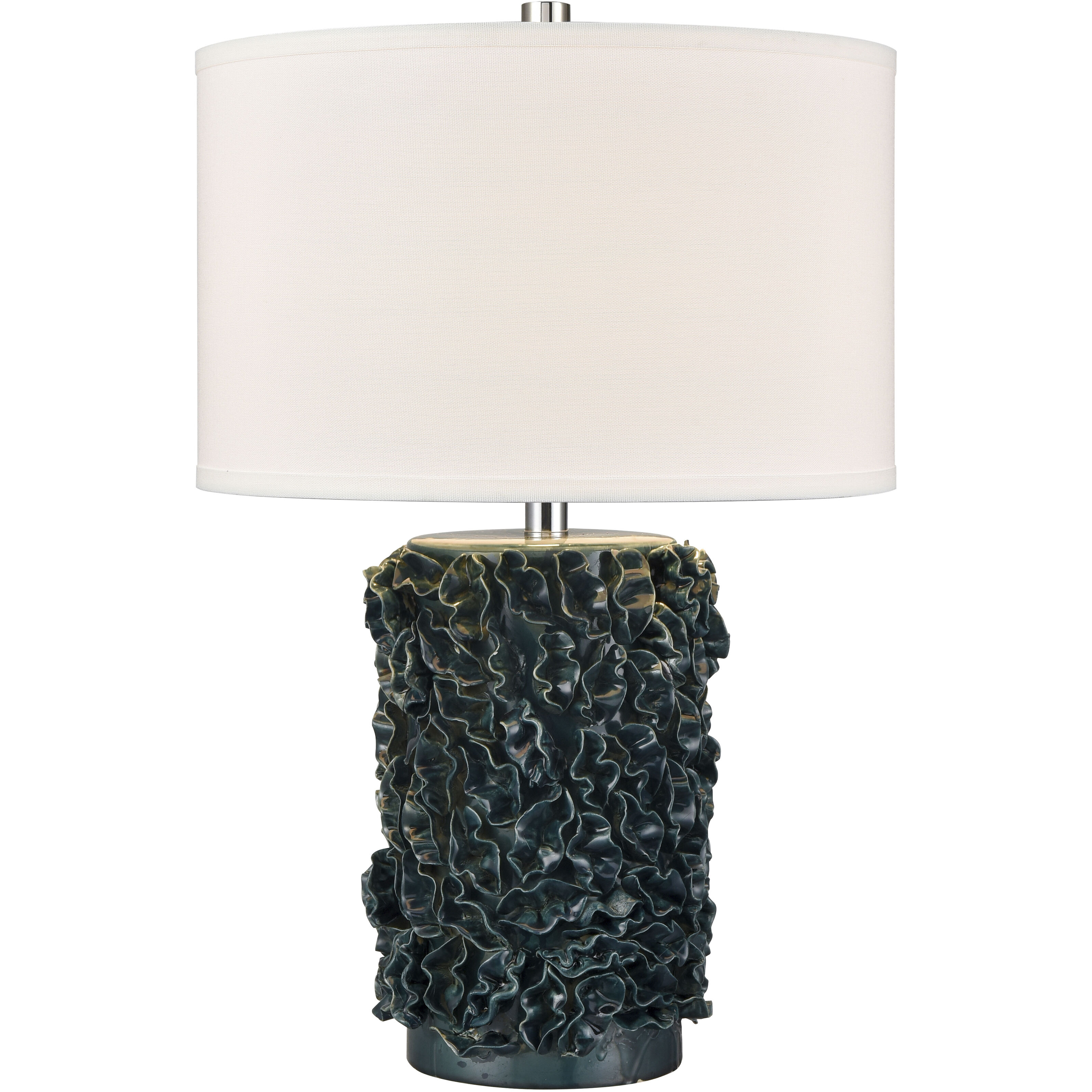 Larkin 25 inch 150 watt Dark Green Table Lamp Portable Light