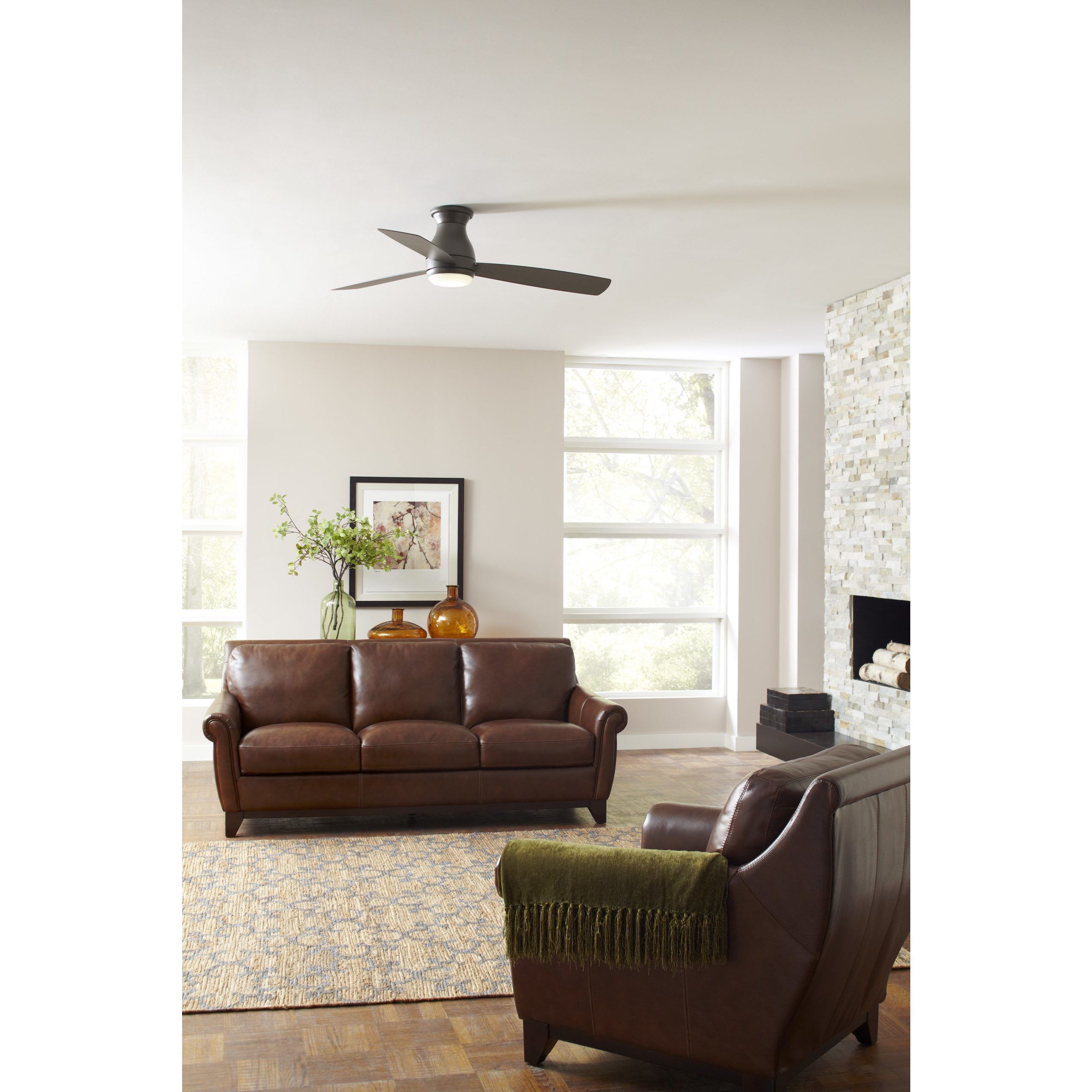 Hugh 52 52 inch Brushed Nickel Fan-Uni