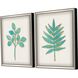 Florals Collection Silver Leaf Wood Shadow Box Style With Gold Wash Edging And Black Side Framed Art