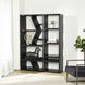 Winnona Ebony Woodgrain Bookshelf