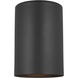 Outdoor Cylinders 1 Light 7.25 inch Black Outdoor Wall Lantern