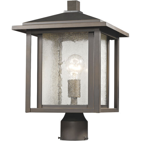 Aspen 1 Light 16.25 inch Oil Rubbed Bronze Outdoor Post Mount Fixture