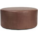 Universal 18 inch Avanti Pecan Round Ottoman with Slipcover