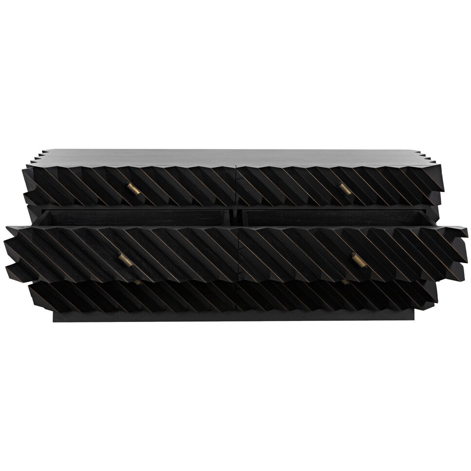 Hikaru Hand Rubbed Black Dresser