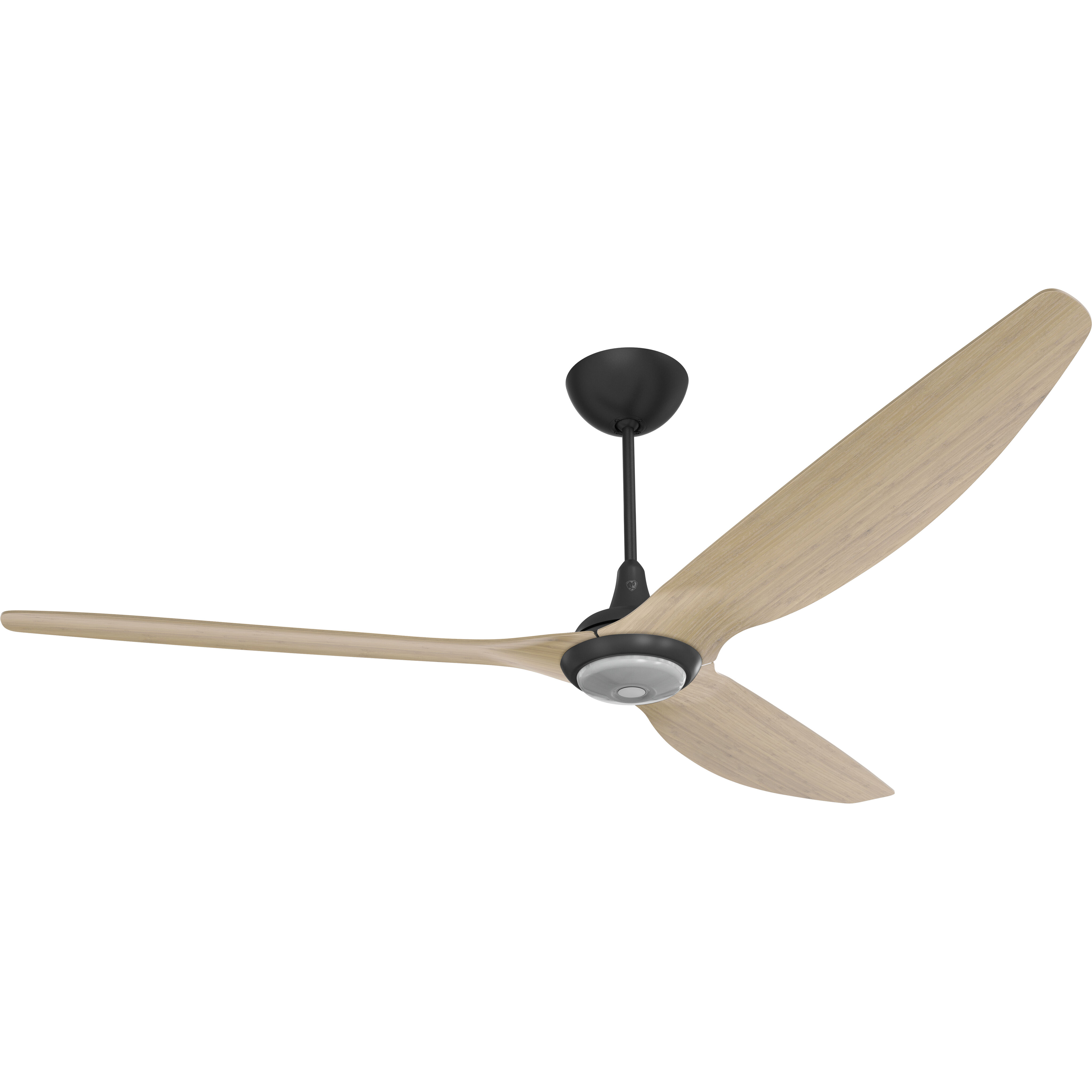 Haiku 84 inch Black with Natural Bamboo Blades Ceiling Fan