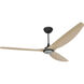 Haiku 84 inch Black with Natural Bamboo Blades Ceiling Fan