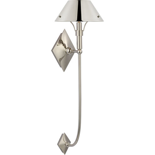 Thomas O'Brien Turlington LED 8.75 inch Polished Nickel Sconce Wall Light, XL