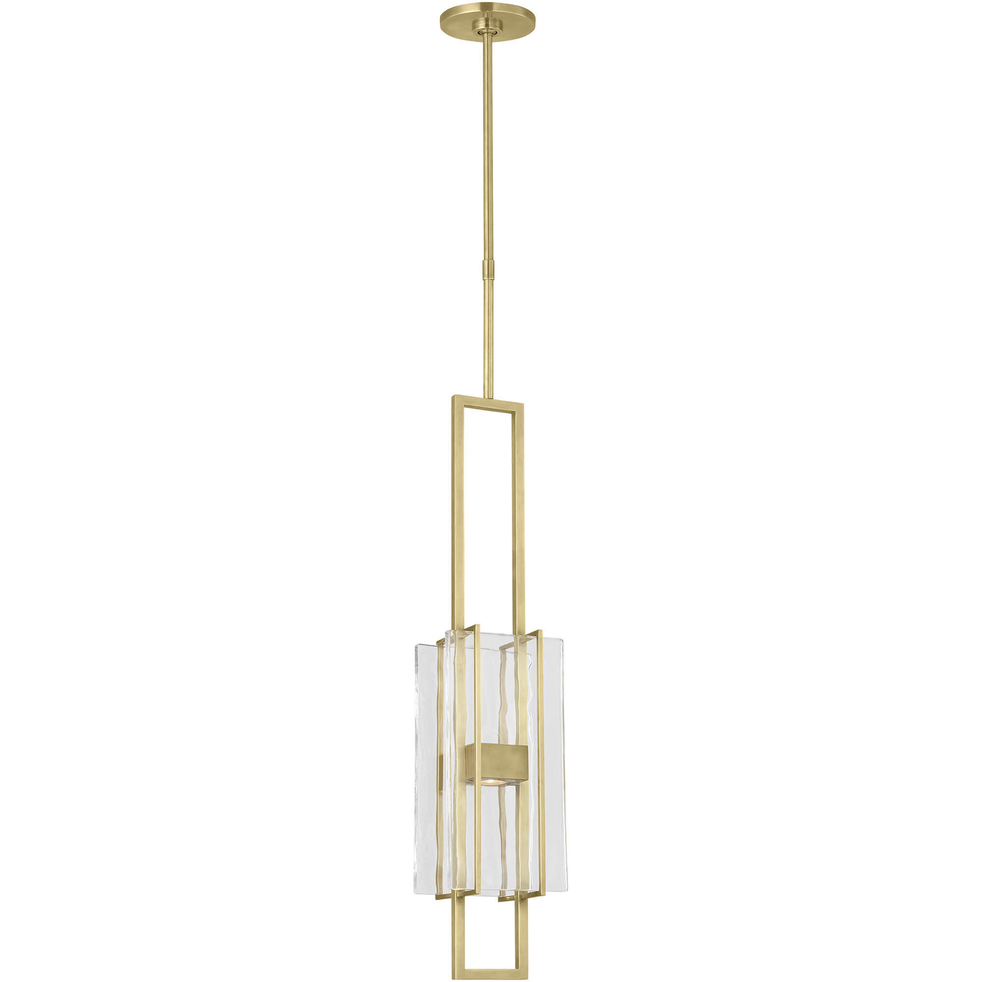 Mick De Giulio Duelle LED 4.8 inch Hand-Rubbed Antique Brass Pendant Ceiling Light
