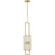 Mick De Giulio Duelle LED 4.8 inch Hand-Rubbed Antique Brass Pendant Ceiling Light