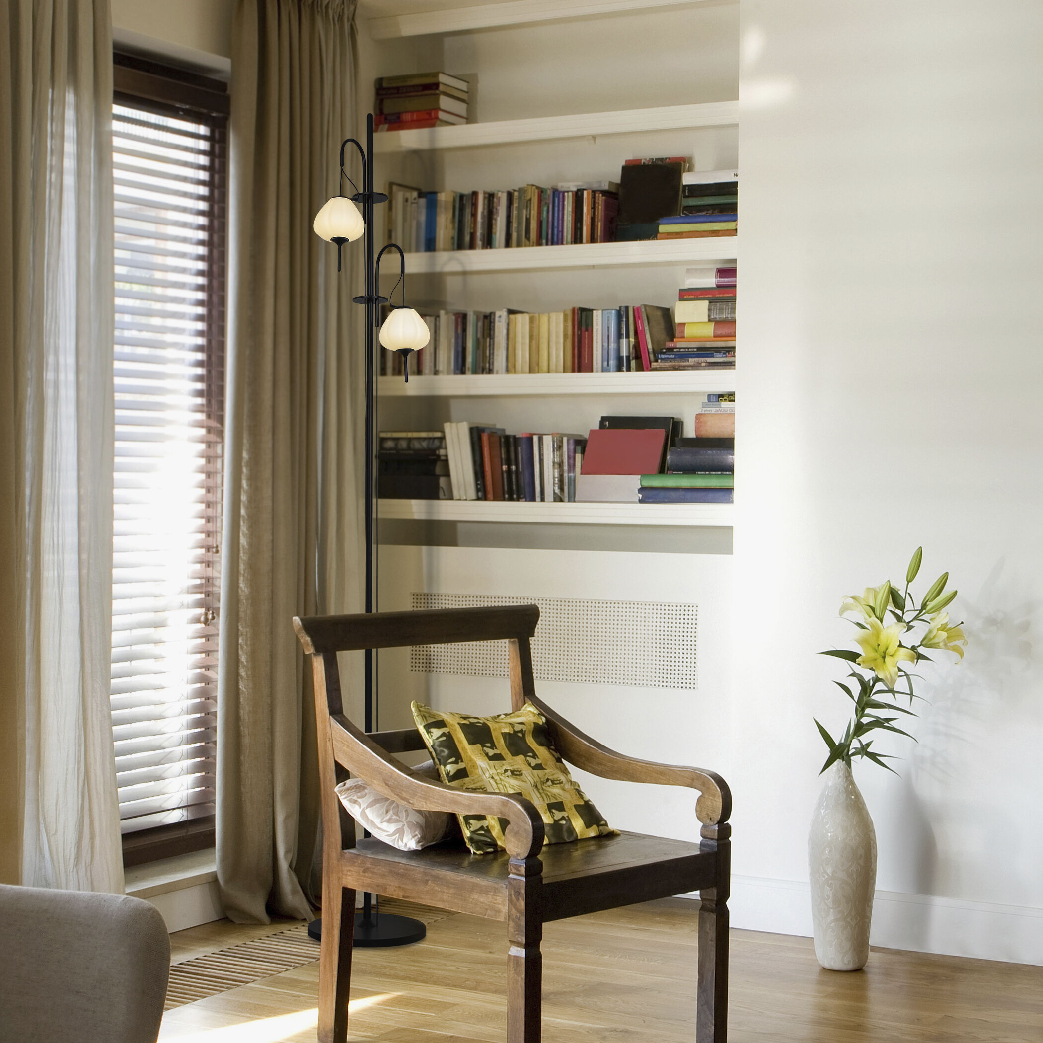 Artisan Collection/ LECCE Series 70 inch 11 watt Black Floor Lamp Portable Light