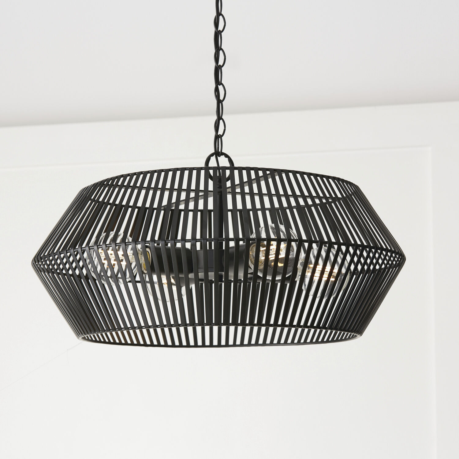 Kaiya 4 Light 22 inch Matte Black Pendant Ceiling Light