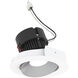 Pearl Haze Reflector / Bright White Flange LED Round Adjustable Cone Retrofit in 3500K, Haze / Bright White, 4" Retrofit