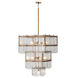 Kiori 9 Light 22.75 inch Legacy Brass Pendant Ceiling Light