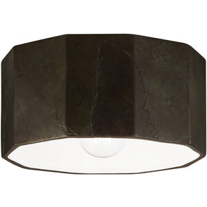 Radiance Collection 1 Light 12.25 inch Harvest Yellow Slate Outdoor Flush-Mount