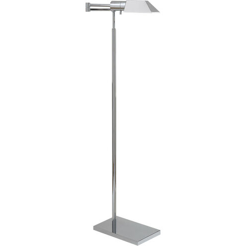 Studio 43 inch 40.00 watt Polished Nickel Swing Arm Floor Lamp Portable Light