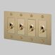 4G Toggle 120-277 Brass Light Switch