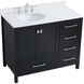 Irene 42 X 22 X 34 inch Black Vanity Sink Set