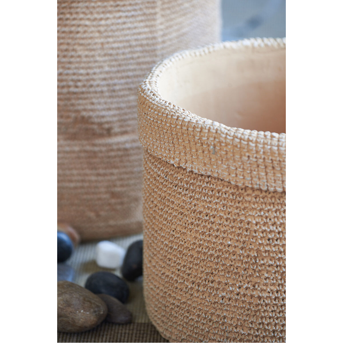 Woven Natural Outdoor Planter