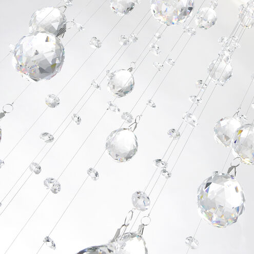 Rain Drop 3 Light 12 inch Chrome Flush Mount Ceiling Light