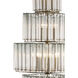 Bevilacqua 18 Light 27 inch Silver Leaf Chandelier Ceiling Light, Large
