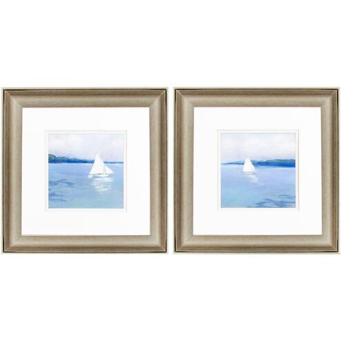 Waterside Collection Blue Framed Art