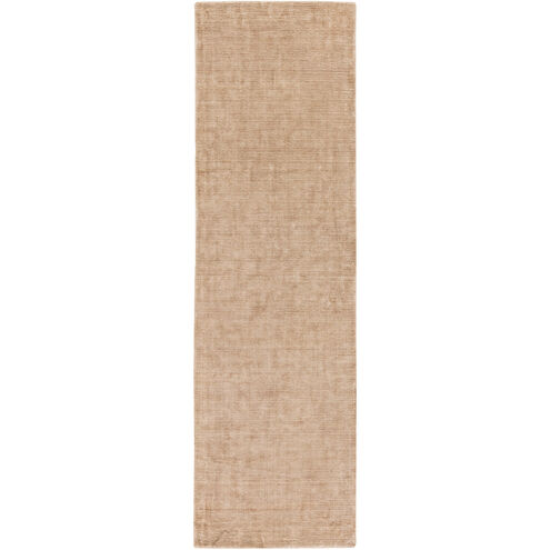 Linen 96 X 30 inch Brown Runner, Linen and Viscose