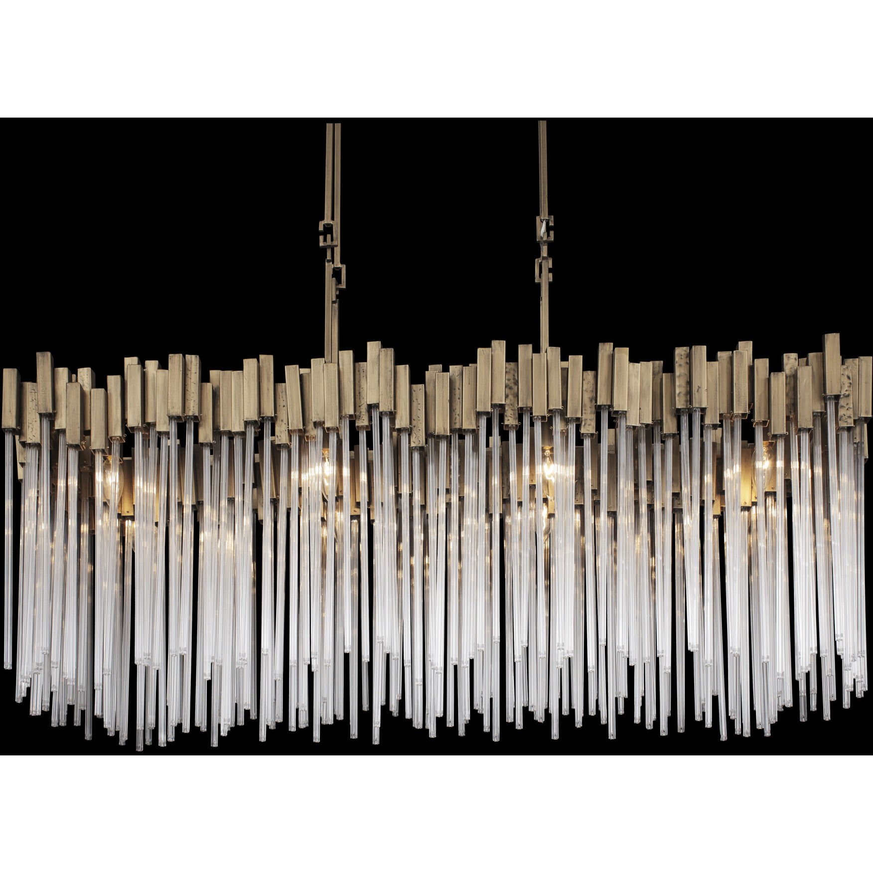 Matrix 8 Light 48.25 inch Havana Gold Linear Pendant Ceiling Light