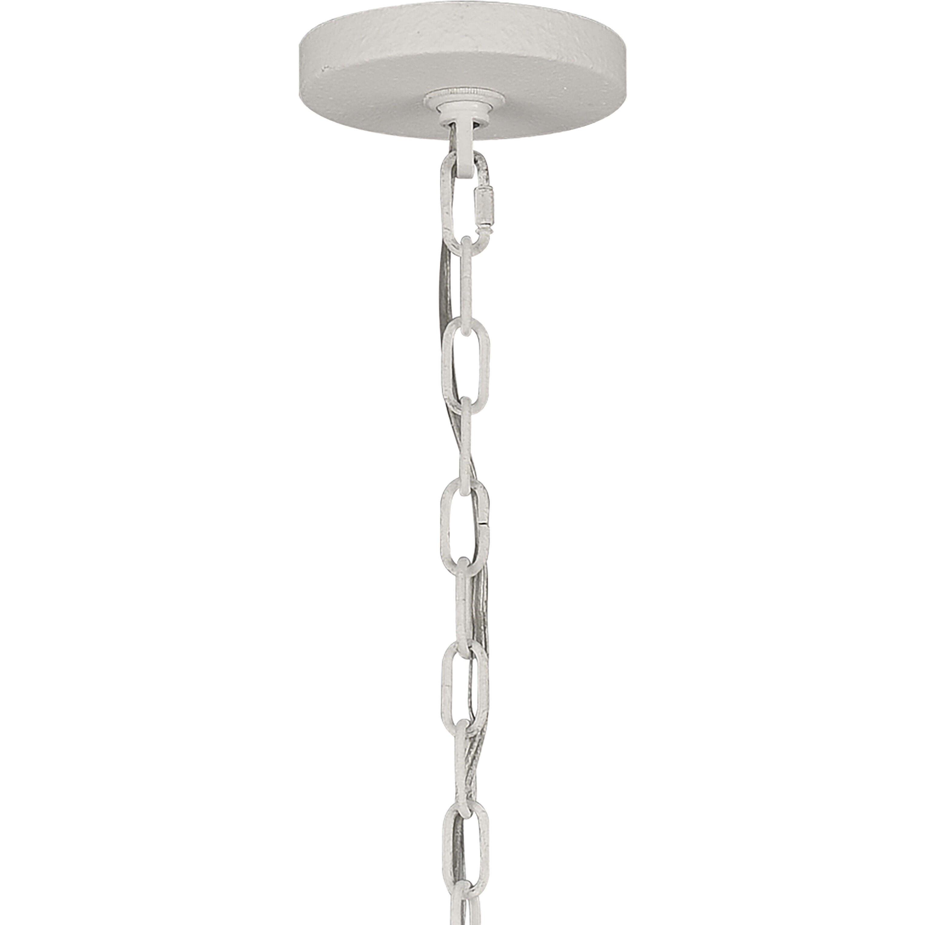 Continuance 6 Light 26 inch Textured White with Satin Brass Pendant Ceiling Light