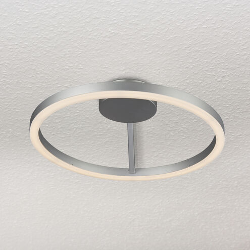 Zuben 20 inch Silver Semi-Flush Ceiling Light