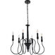 Flynx 6 Light 26 inch Black Pendant Ceiling Light