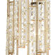 Equilibrium 1 Light 8 inch Matte Gold with Polished Chrome Mini Pendant Ceiling Light