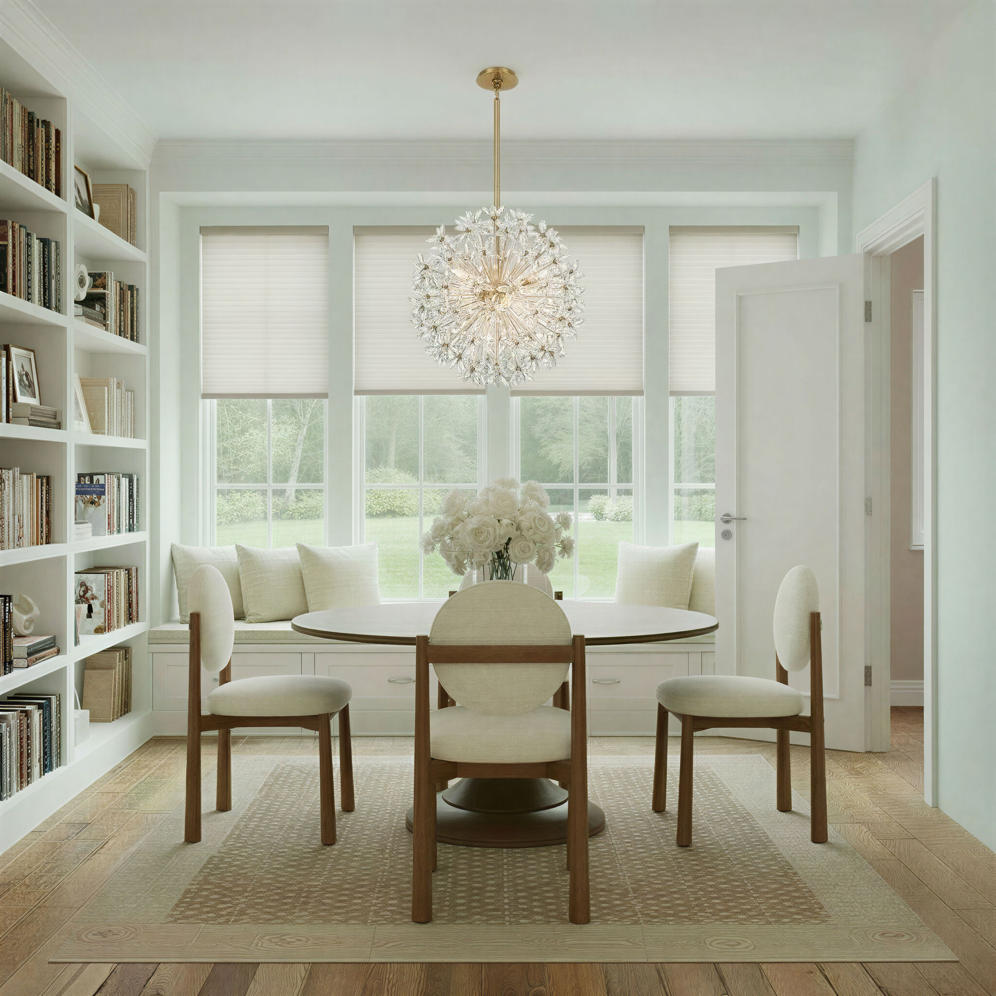 Adley 6 Light 23.75 inch Aged Brass Chandelier Ceiling Light