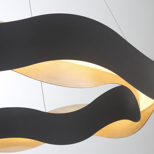 Vaughan LED 24 inch Silver and Black Pendant Ceiling Light