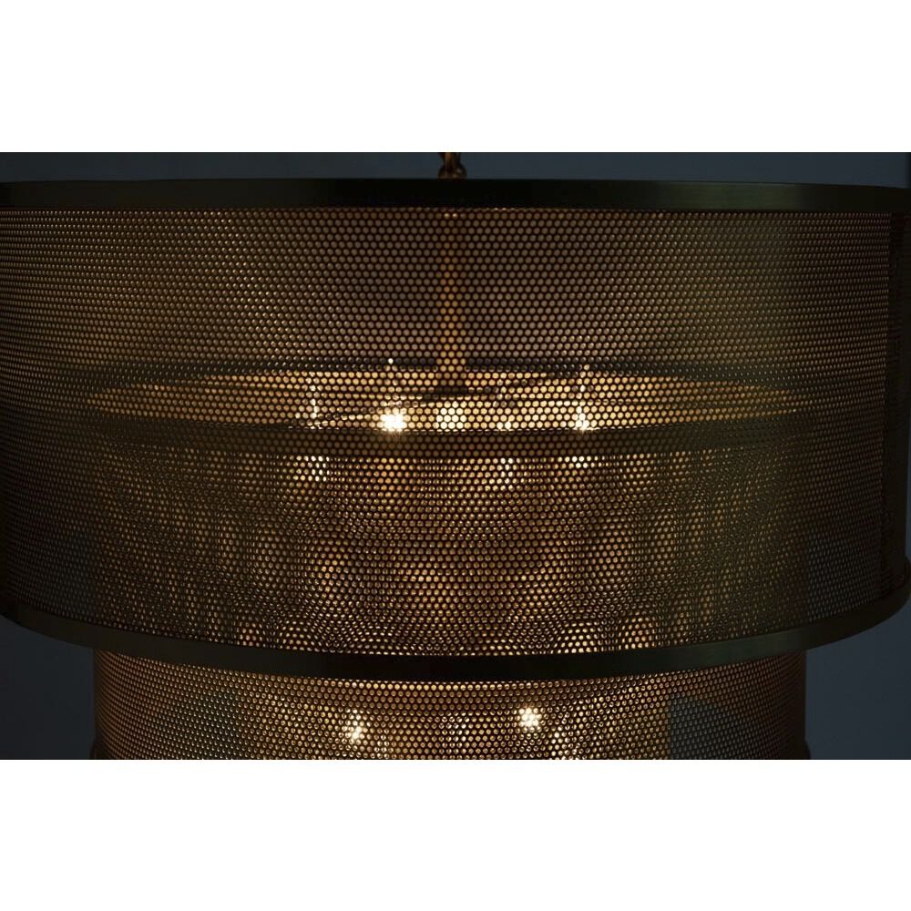 Arena 8 Light 20 inch Antique Brass Pendant Ceiling Light