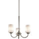 Aubrey LED 22 inch Brushed Nickel Chandelier 1 Tier Small Ceiling Light, 1 Tier Small