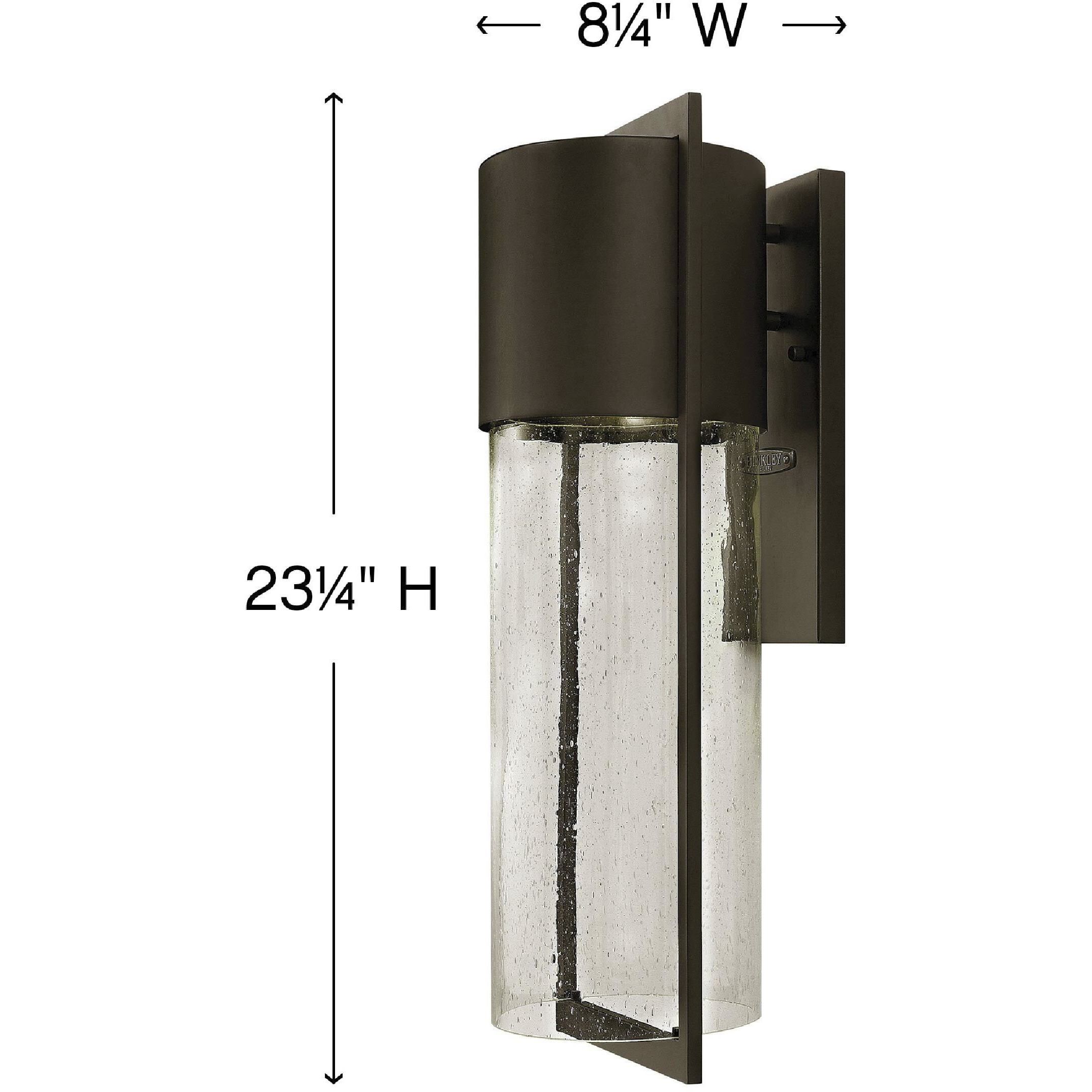 Shelter LED 23 inch Buckeye Bronze Outdoor Wall Mount Lantern, Large