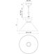 Alora Mood Halston 1 Light 14.13 inch Matte Black Pendant Ceiling Light