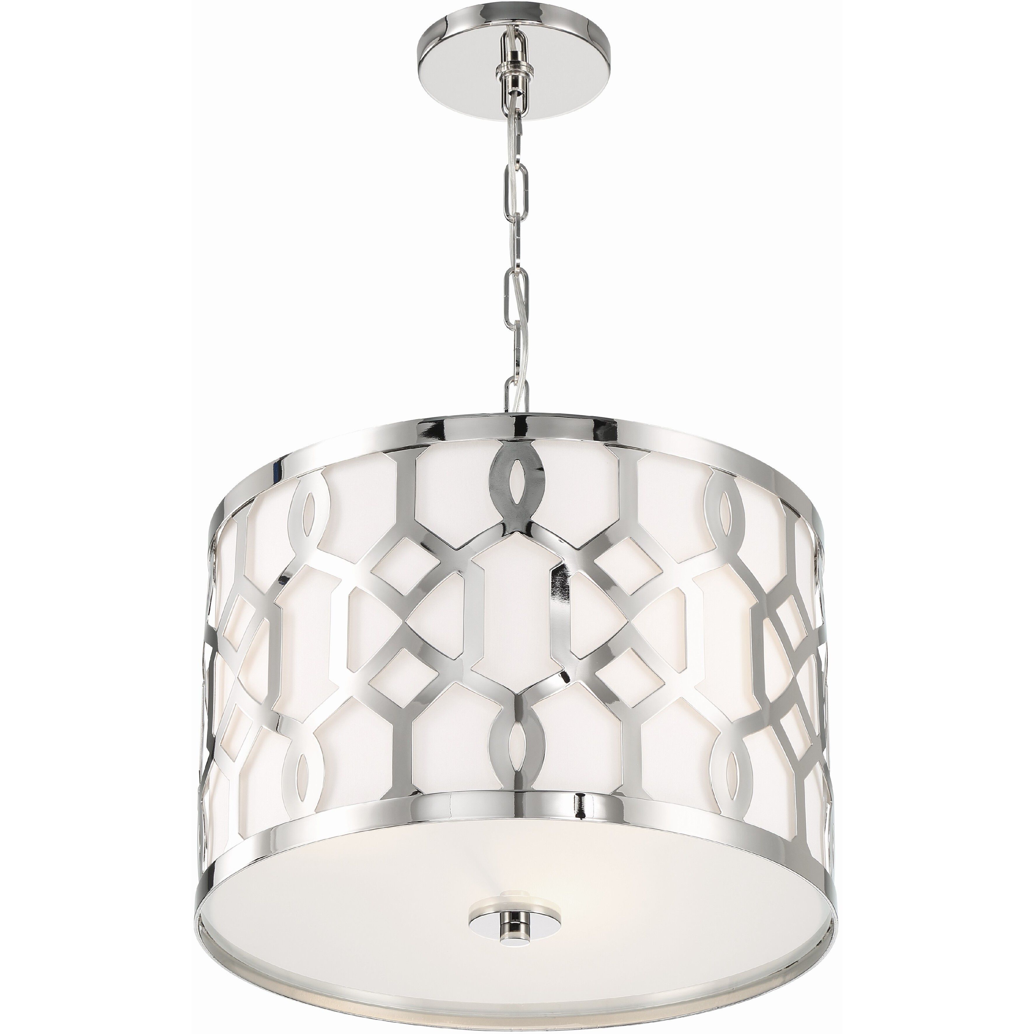Jennings Pendant Ceiling Light in Polished Nickel