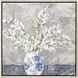 Calm Moment White and Blue and Gray and Multi Canvas