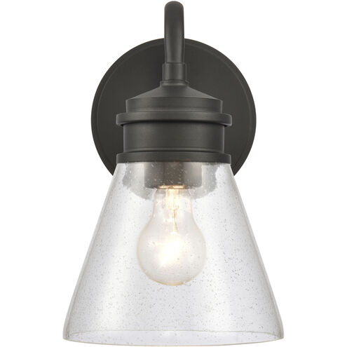 Dovas 1 Light 11.5 inch Textured Black Outdoor Wall Sconce