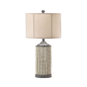 Amelia 29 inch 150.00 watt Handfinished Natural and Gray Table Lamp Portable Light