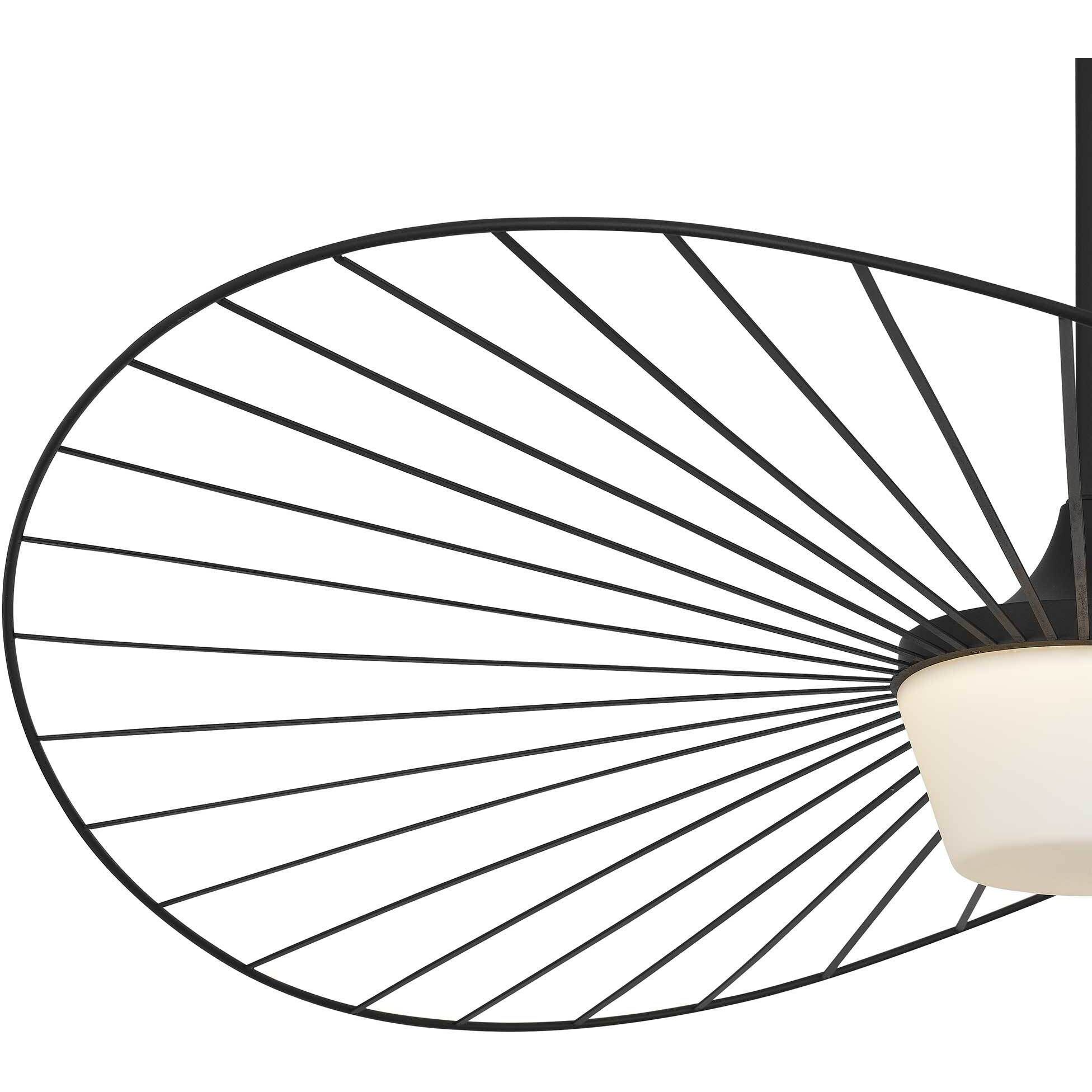 New Wave LED 44 inch Sand Black Outdoor Pendant