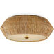 Antibes 2 Light 18.25 inch Honey Beige Flush Mount Ceiling Light