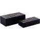 Hurst 12 X 6 inch Ebonized with Brass Box