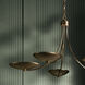 Palmela 5 Light Lacquered Bronze Chandelier Ceiling Light